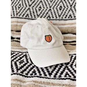 Peach Emoji Baseball Hat